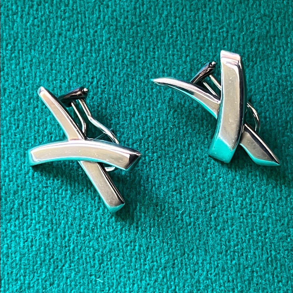Paloma Picasso X Kiss sterling Tiffany earrings